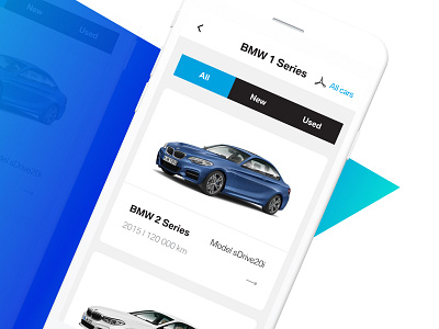 BMW App app blue and black bmw brand cars corporate identity mobile services triangle