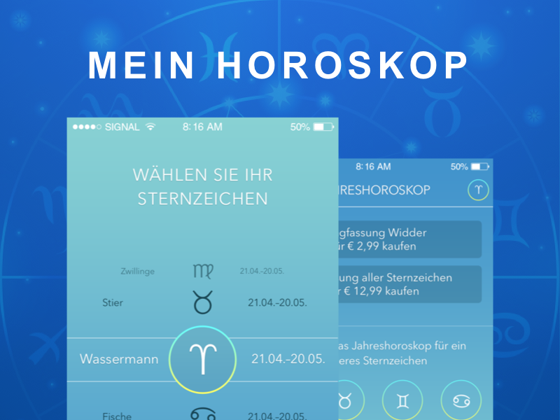Mein Horoscope by Grappus on Dribbble