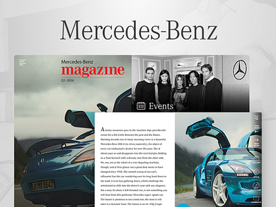 Mercedes-Benz android benz grappus ios magazine mercedes ui ux web website
