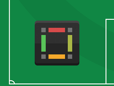 Toggle switch icon for on-pitch relationship lines