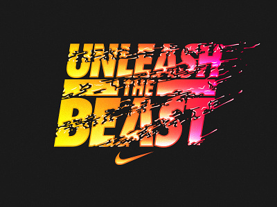 Nike T-shirt Design fast fearless illustration lettering nike tshirt typography