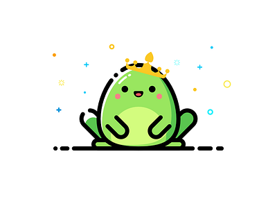 Froggie affinitydesigner frog illustration mbe style vector art