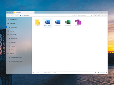 Windows Explorer Redesign Light