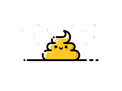 Unchi-kun affinitydesigner funny illustration mbe style vector