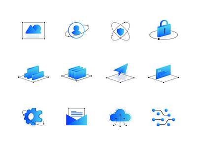 ICON for cloud platform design ca cloud document fast icon security