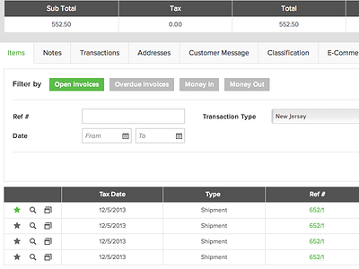 Clean CRM / ERP Web App Screen UI / UX