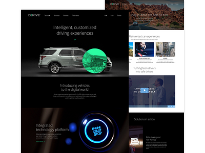 Web Design: Derive Systems automotive car car website clean design experience design flat homepage homepage design minimalistic responsive ui user experience user interface ux website