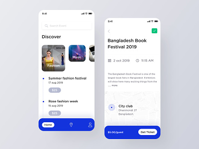 Event Application Design discover app event application design event details screen event home screen events app events festival app mobile app design product design uidesign uiux user experience user interface