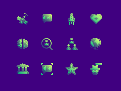Icon set for Voctiv