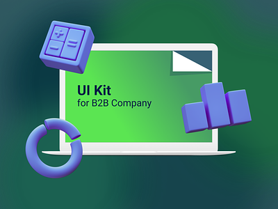 UI Kit for B2B Company analytics b2b branding colors data product design ui uidesign ux