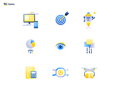 1Ci Icons | First Level 1ci brand design branding icon icon design icon set icons website