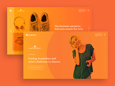 From Case Studies to Customer Journeys case study gradient graphic design product ui web design