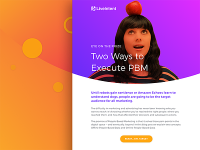 LiveIntent Weekly Newsletter: Redesign Concept branding colorful email geometric gradient graphic design newsletter redesign typography web web design