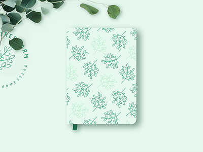 Greeting Tree Farm Notebook Design brand branding design farm flat graphic graphic design green illustration logo organic product