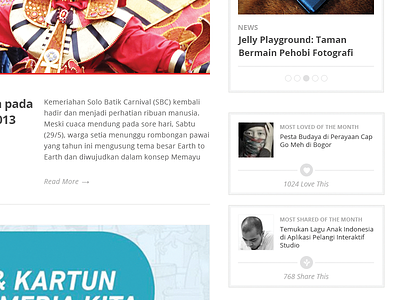 Indonesia Kreatif Sidebar directory event government header homepage indonesia kreatif news parekraf portal showcase wordpress