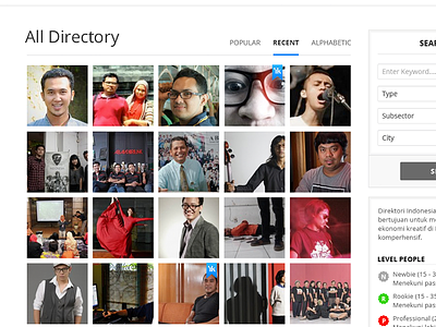 Indonesia Kreatif Directory directory event government header homepage indonesia kreatif news parekraf portal showcase wordpress