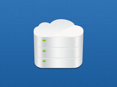 Cloud Icon cloud hosting icon led server