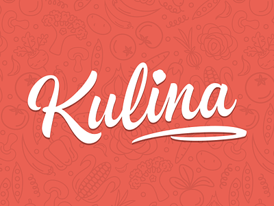Kulina Logo food foodies kitchen logo meal vegetable