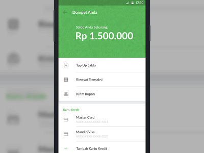 Android Material Design Wallet