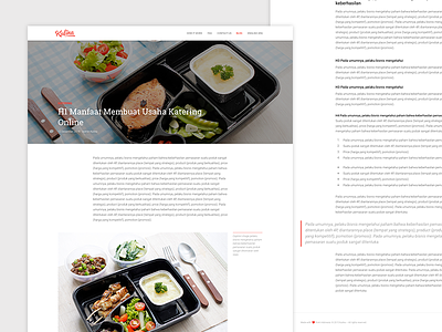 Kulina Blog Post admin app blog dashboard food kitchen meal ui web website wordpress