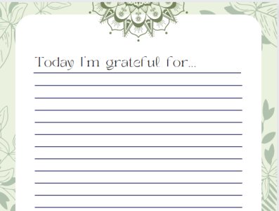 Gratitude Journal V2 branding design organization planner printable