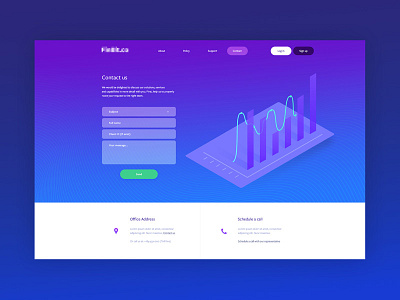 Chart blue design web webdesign