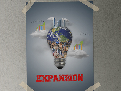 Expansion Poster art artforsale artwork arworkposter collage collageart design designer designforsale designgraphic expansion expansionposter graphic design poster