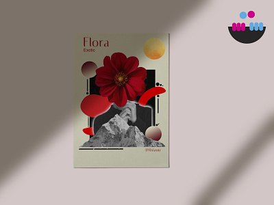 Flora Exotic art artforsale artwork collage collageart design designer designforsale designgraphic exotic flora floraexotic graphic design poster posterflora