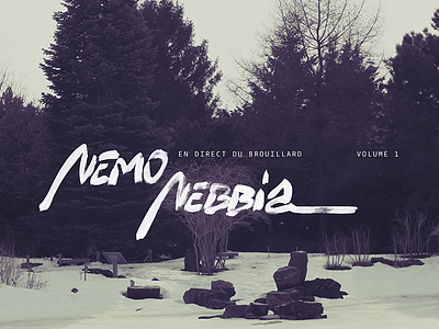 Nemo Nebbia artwork artwork band calligraphy cover handmade hip hop hiphop logo music nebbia nemo rap