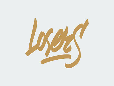 Losers brush brushpen calligraphy handwritting lettering logo losers music rnb weeknd