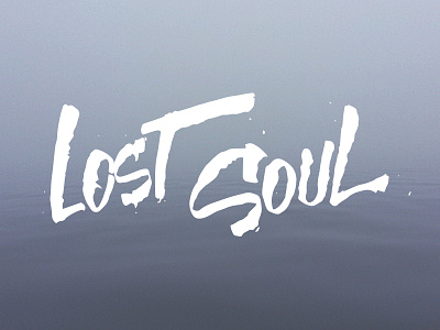 Lost Soul brush brushpen calligraphy cola pen handwritting lettering logo lost navy soul title