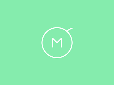 MO logotype condo floral green leaf letter logo real estate