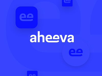 Aheeva Logo branding call center communication logo product smile software telecom ui