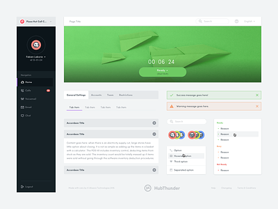 HubThunder - UI Toolkit admin atomic cards component design system guidelines material product startup style guide toolkit ui