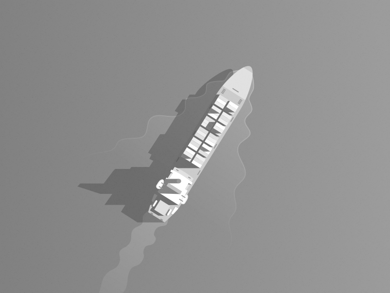 Ship detail/iteration folded map container cargo compass ui message empty state illustration map marine ship boat
