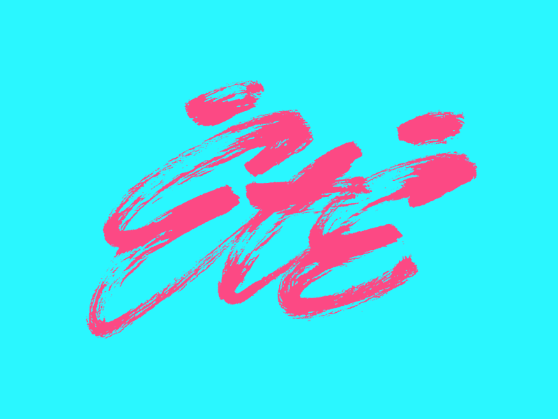 Été - Lettering pastel colorful brush brushpen summer handwriting calligraphy lettering