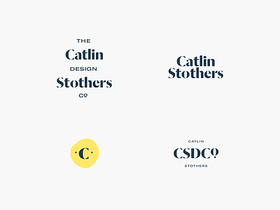 Catlin Stothers Branding branding hipster industrial logo modern art serif typography