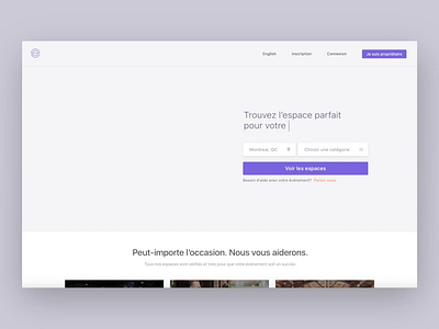 ENTR — Video app branding coworking events location map motion product purple spaces ui