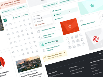City of Montreal design system branding components design systems icons material styleguide ui