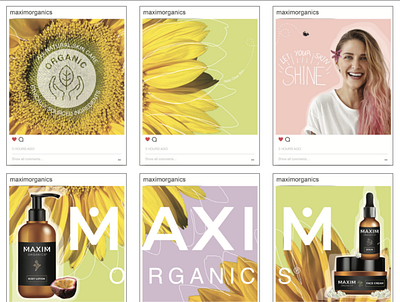 MAXIM Instagram Campaign design graphic design illustration organic promotion skincare skincare products social media social media campaign