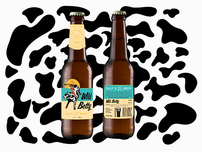 WILD BETTY - Beer Label beach beer beer label branding design graphic design logo packaging design product design