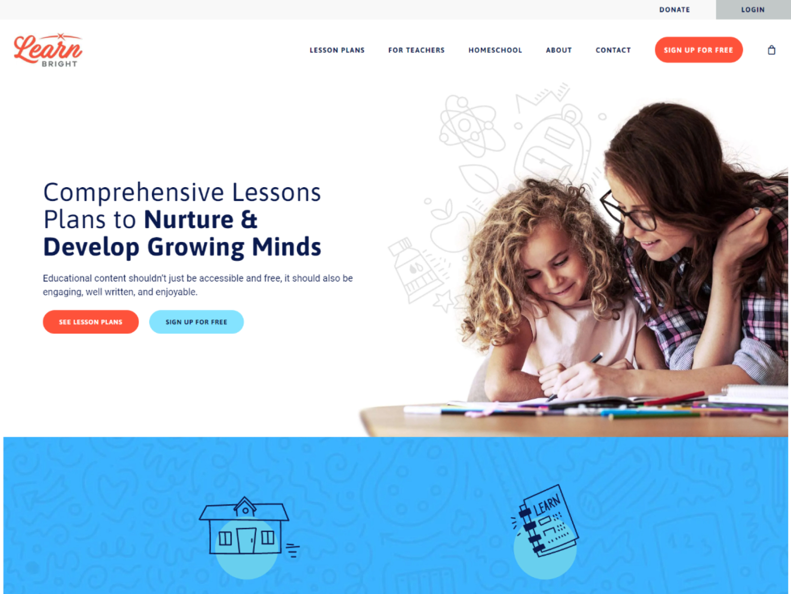 Educational learning website by Graphic Spott on Dribbble