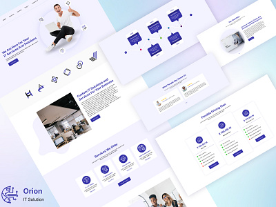 Orion - IT Solution's theme branding design expert design graphic design information technology it website landing page latest modern pricing testimonial trending ui ui design ux ux design web webdesign website website theme