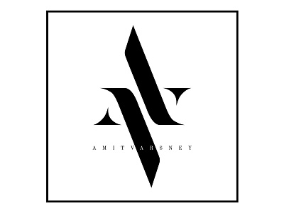 Amit Varshney - Self Branding amit blackandwhite branding contrast design lettering logo minimal negative space self branding varshney