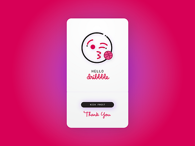 Hello, Dribbble! chibba debut emoji hello dribble shaili