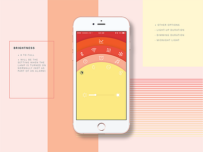Rise - Brightness app branding graphic design ios philips rebrand redesign rise sunrise ui ux warm