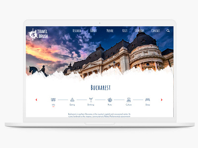 Travel Brush - Landing Page dailyui design