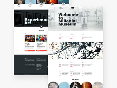 Millenial Museum - Web Design design ui ux web design
