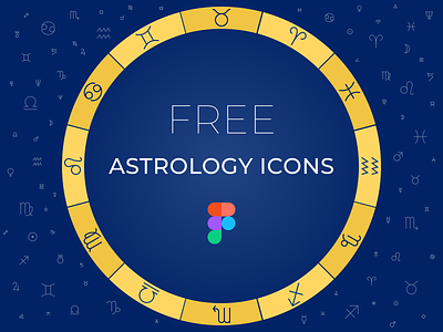 Free astrology signs in Figma
