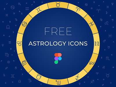 Free astrology signs in Figma aspects astro astrological astrology figma free icons set symbols zodiac